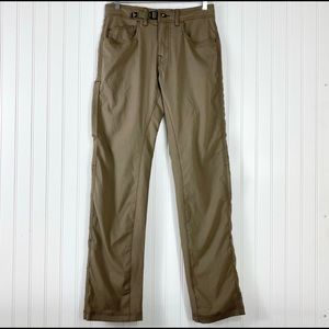 PrAna Breath Pants 28x 32L Men's brown